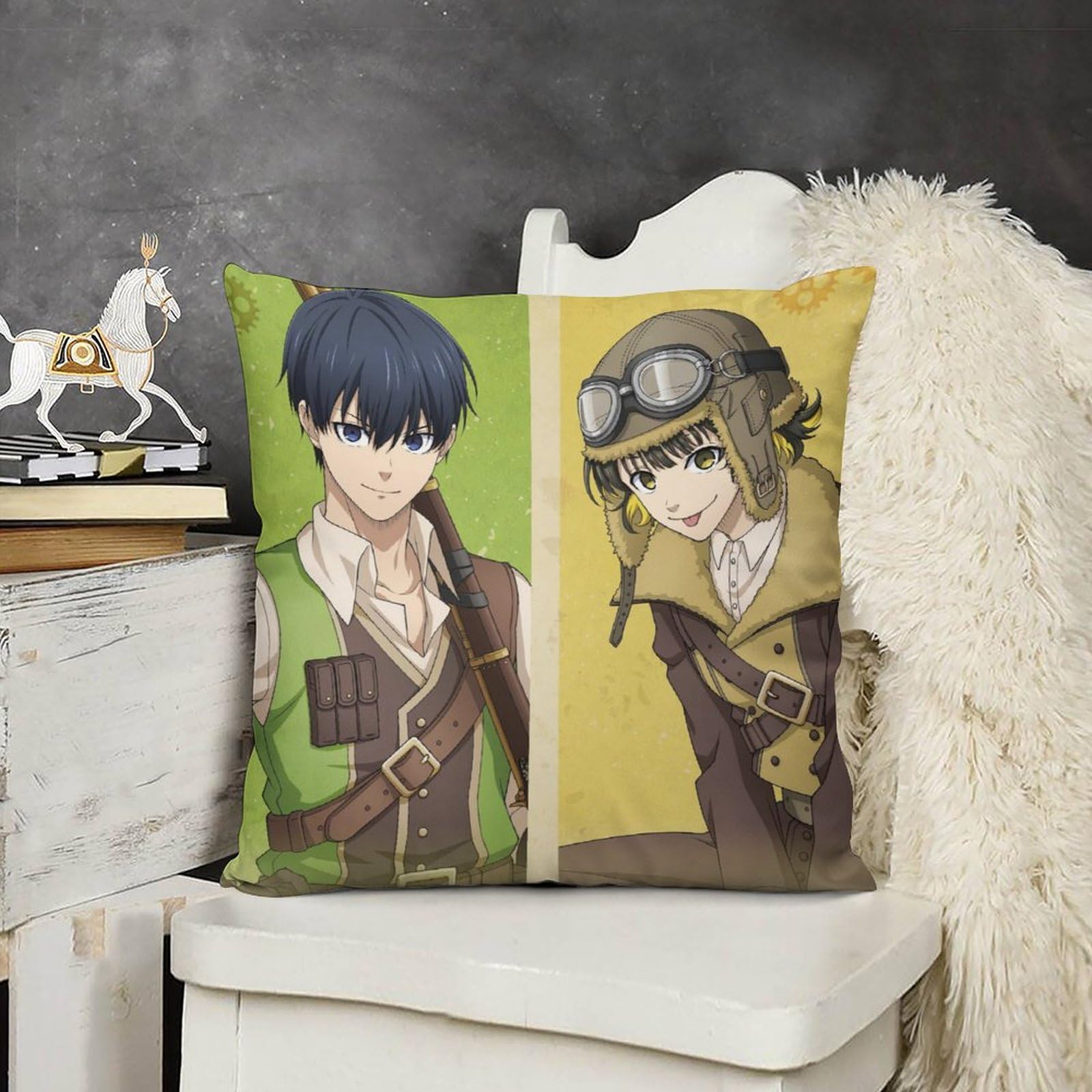 Amazon.co.jp: ブルーロッククッションカバー坐垫套 45 45 駐車場